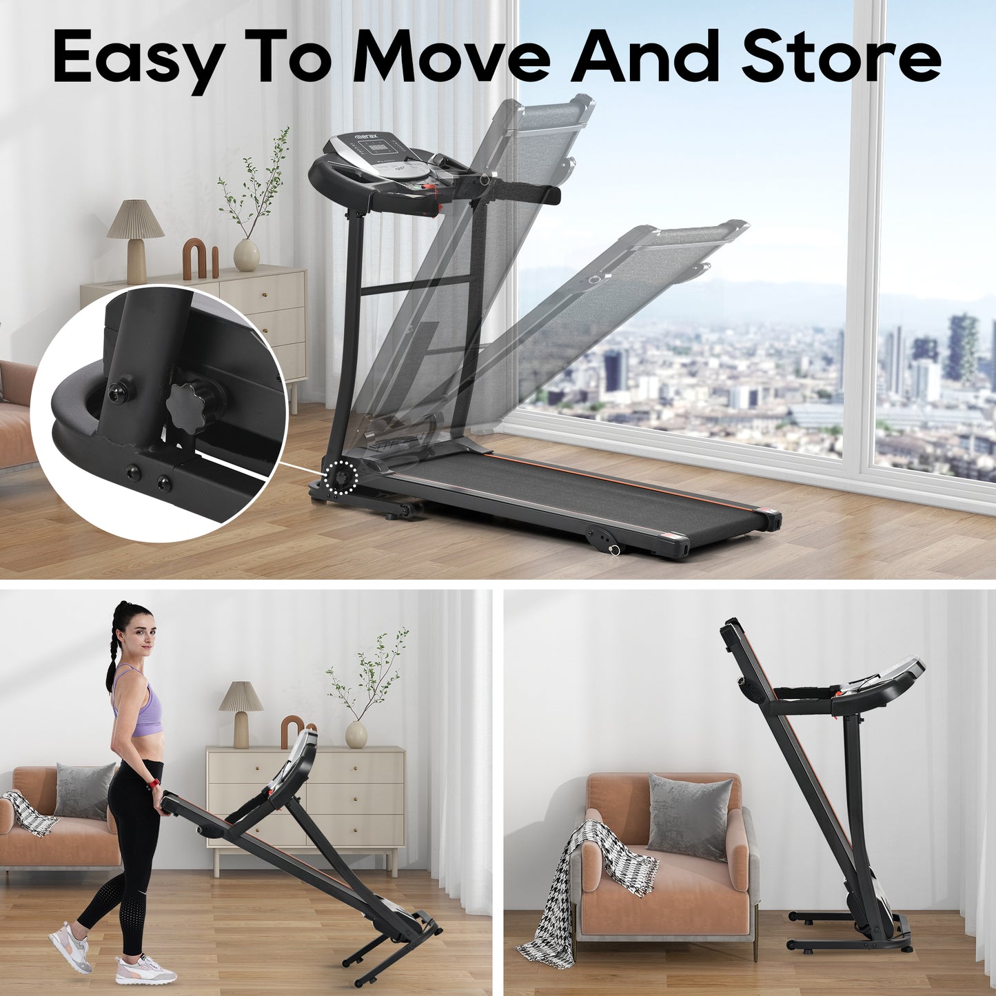 “Folding Treadmill for Home – space-saving, foldable treadmill for convenient home workouts and cardio training – Hot Deal Warehouse fitness”