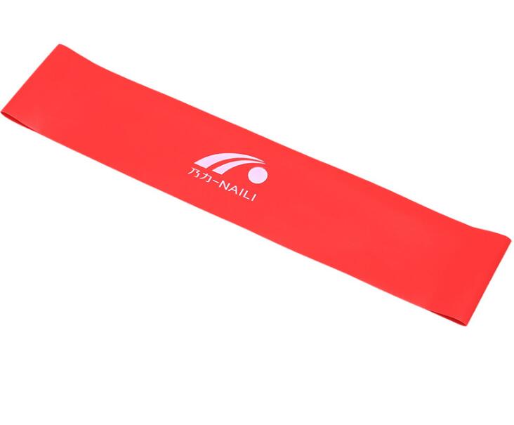 Set of latex resistance bands in various strengths, designed for strength training, flexibility, and rehabilitation exercises, made from durable, high-quality material.