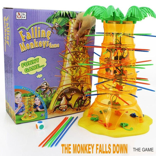“Dump Monkey Falling Monkeys Board Game – fun and interactive family board game where players try to keep the monkeys from falling, great for kids and adults – Hot Deal Warehouse toys & games”