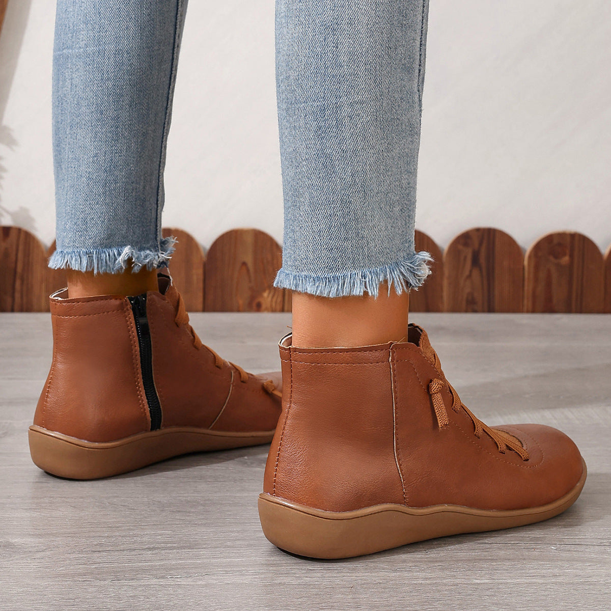 Step out in style with plus-size British Martin boots for women. Casual combat ankle boots with roomy fit, bold design, and all-day comfort.
