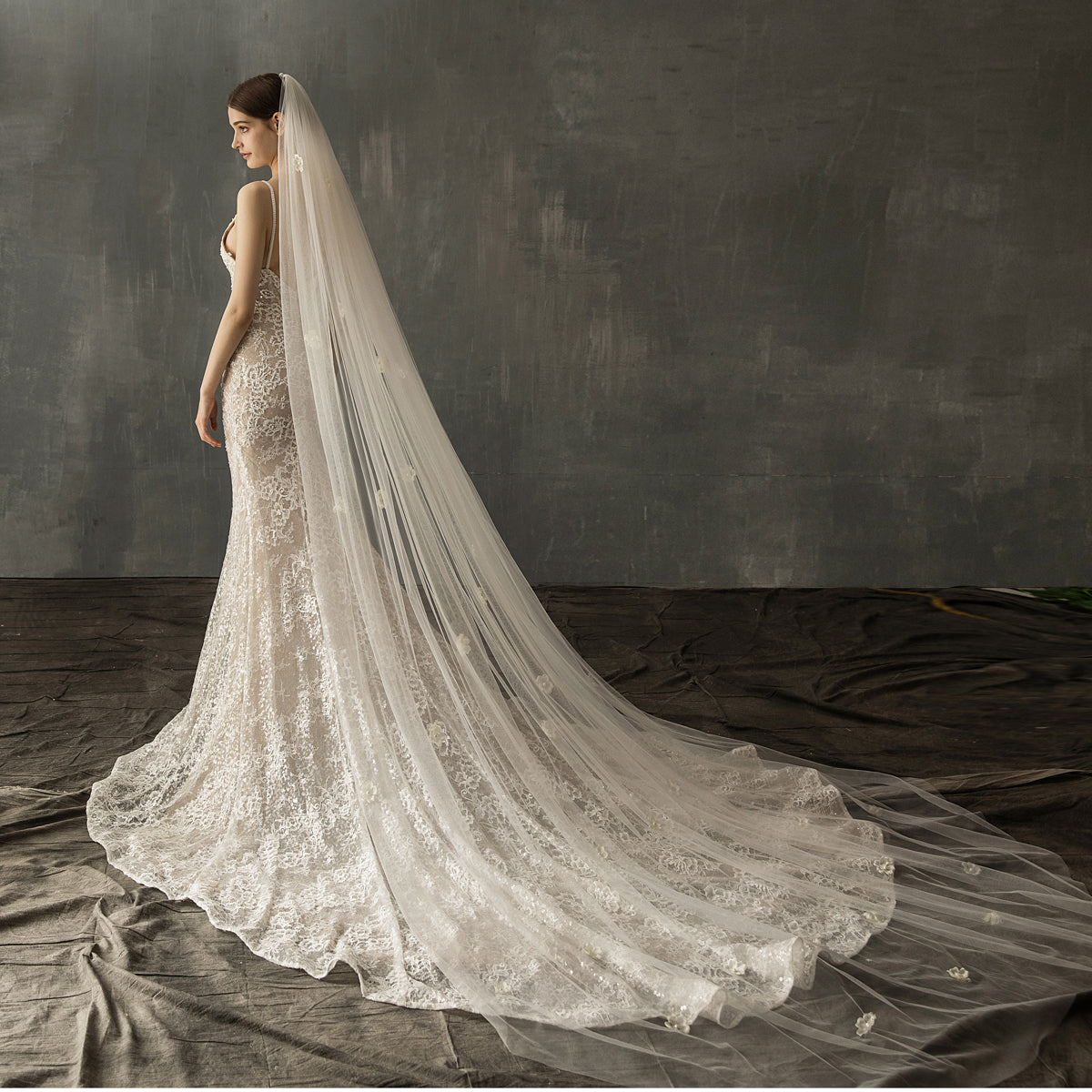 Love In The Dark Pearl Long Tail Tulle Dress