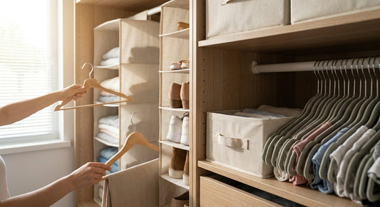 Wardrobe organisers for small closets
