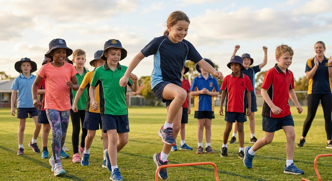 Kids activewear for school sports carnivals