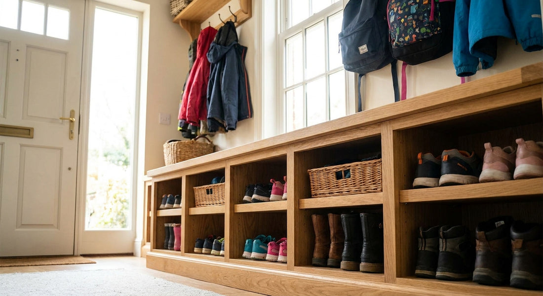 Shoe storage for busy entryways