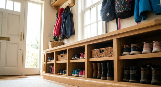 Shoe storage for busy entryways