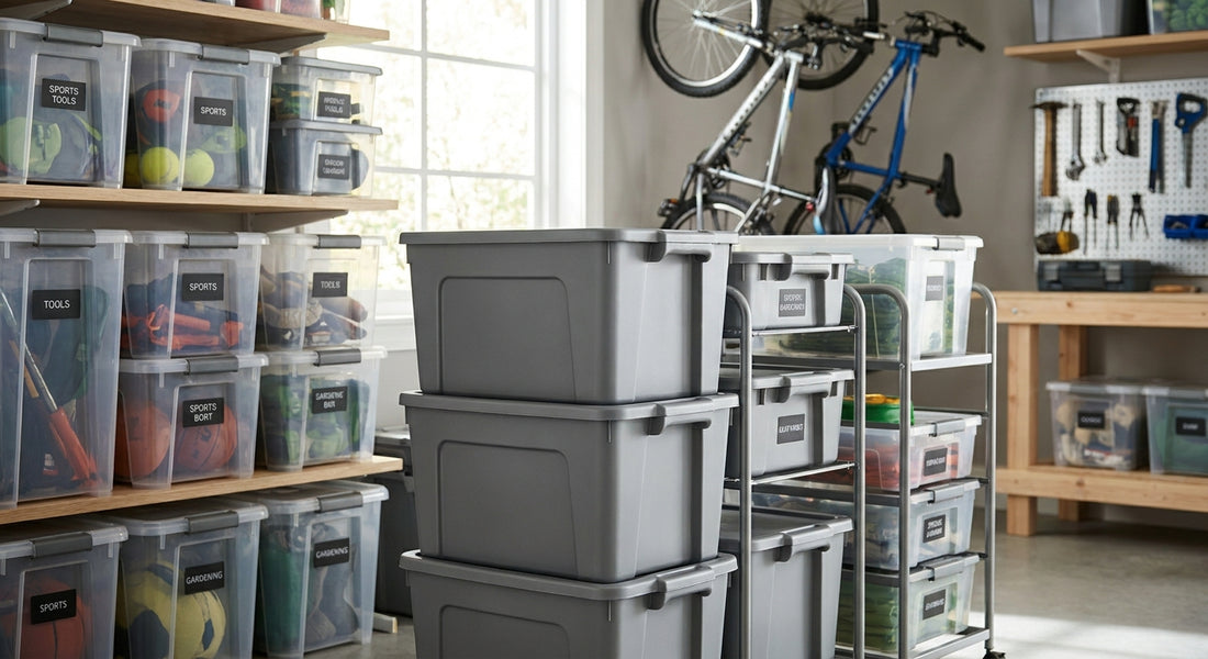 Best storage bins for garage organisation