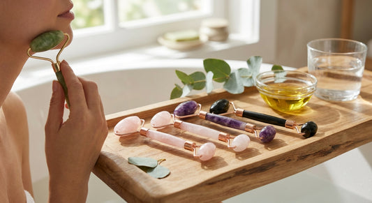 Facial rollers for lymphatic drainage