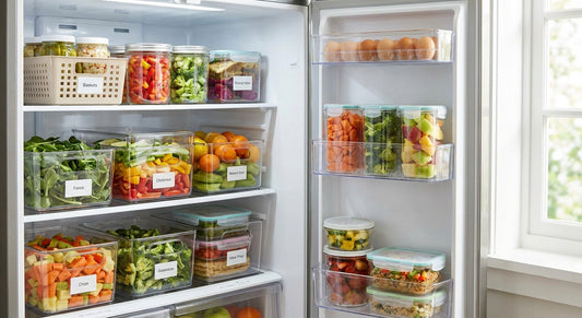 Fridge organisers for meal prep