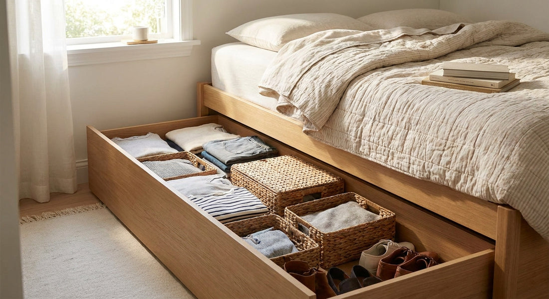 Under bed storage for small bedrooms
