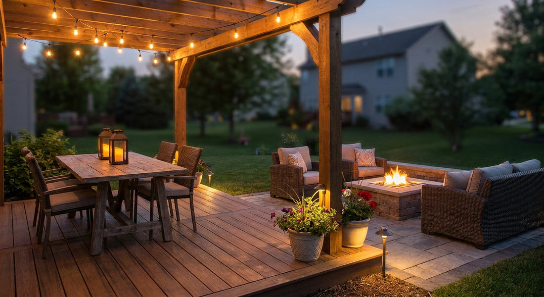 Outdoor lighting for patios and decks