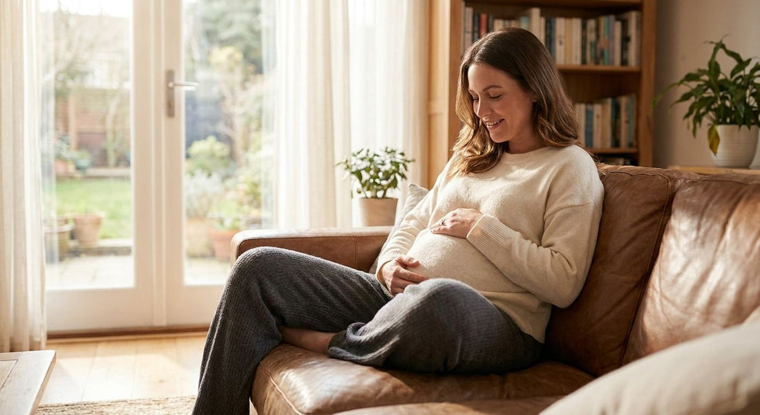 Casual pants for maternity comfort