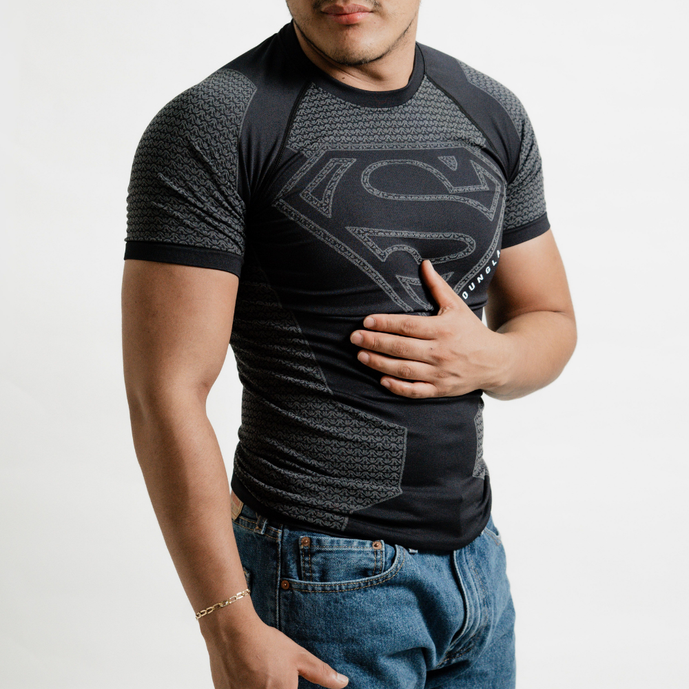 “Men’s short sleeve compression shirts and tees – supportive, breathable activewear – Hot Deal Warehouse fitness”