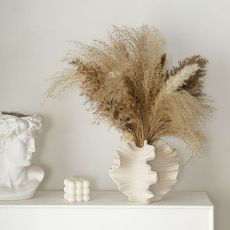 “European Style Frosted White Ceramic Vase – elegant, modern ceramic vase with a frosted white finish, perfect for home decor and floral arrangements – Hot Deal Warehouse home decor”
