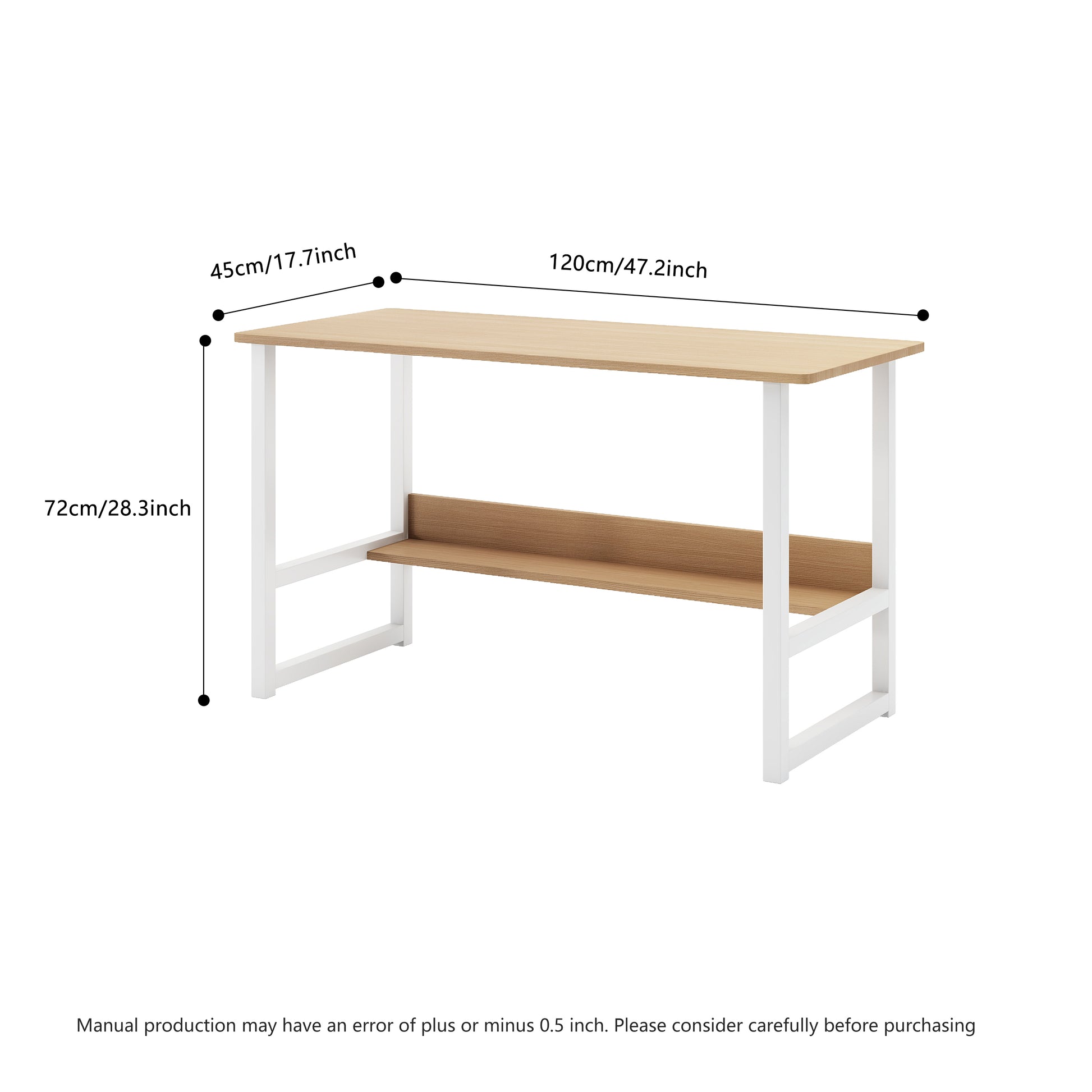 “Computer Desk with Storage Rack – modern, space-saving desk with built-in storage shelves, ideal for home office or study – Hot Deal Warehouse furniture”
