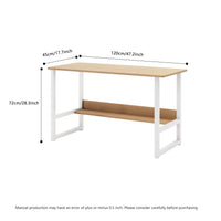 “Computer Desk with Storage Rack – modern, space-saving desk with built-in storage shelves, ideal for home office or study – Hot Deal Warehouse furniture”

