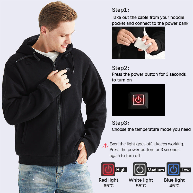 “Fiery Heated Jacket for Men – men’s heated jacket with adjustable warmth, ideal for outdoor activities in cold weather – Hot Deal Warehouse menswear”
