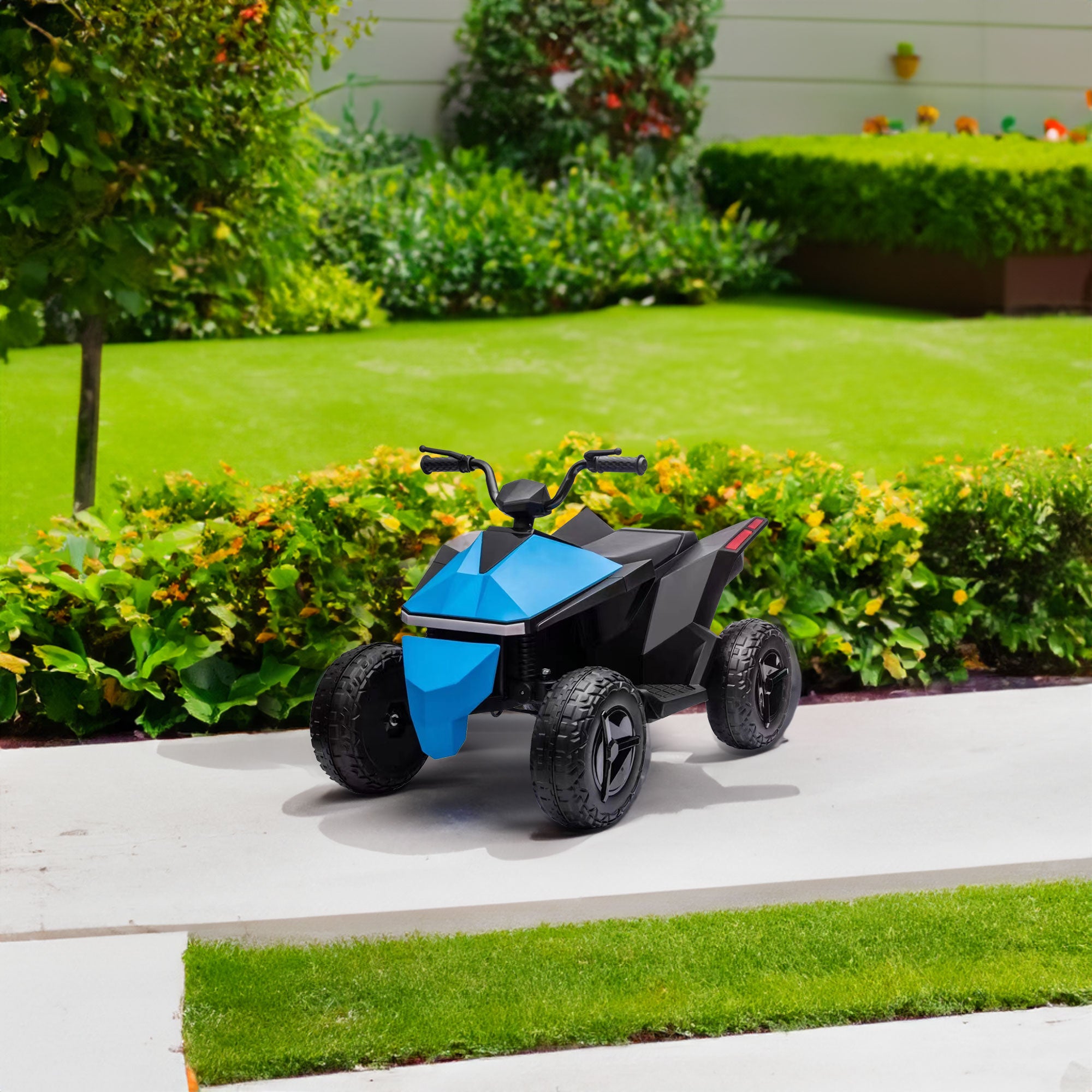 Kids electric ATV with 6V/12V battery, featuring off-road tires, forward/reverse functionality, and vibrant colors. Designed for children ages 3-6, this ride-on toy provides a fun and safe outdoor adventure experience with realistic ATV design and easy-to-use controls