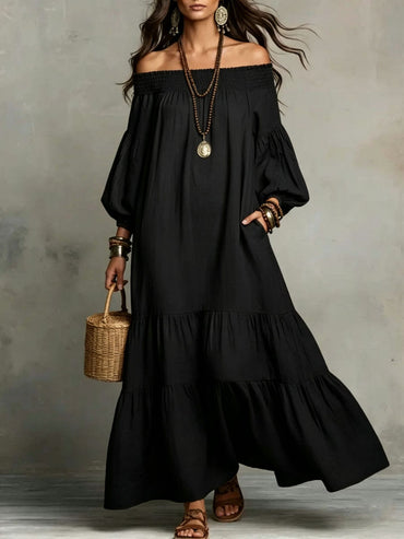 off shoulder long dress women Australia