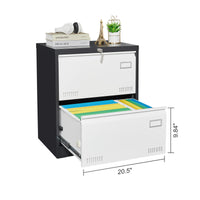 “2 drawer metal lateral file cabinet with lock – secure, durable office storage for documents and files – Hot Deal Warehouse office furniture”

