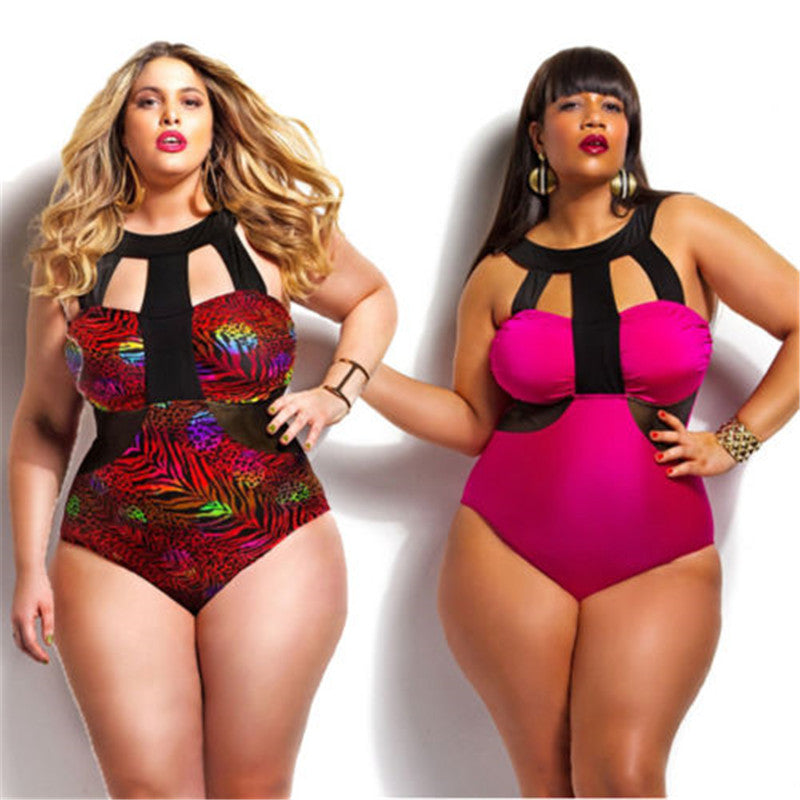 Seaside Romance High Waist Plus Size Swimwear