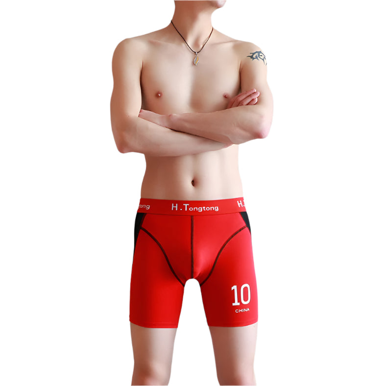 Men’s breathable fitness underwear – anti-chafe cotton sports briefs

