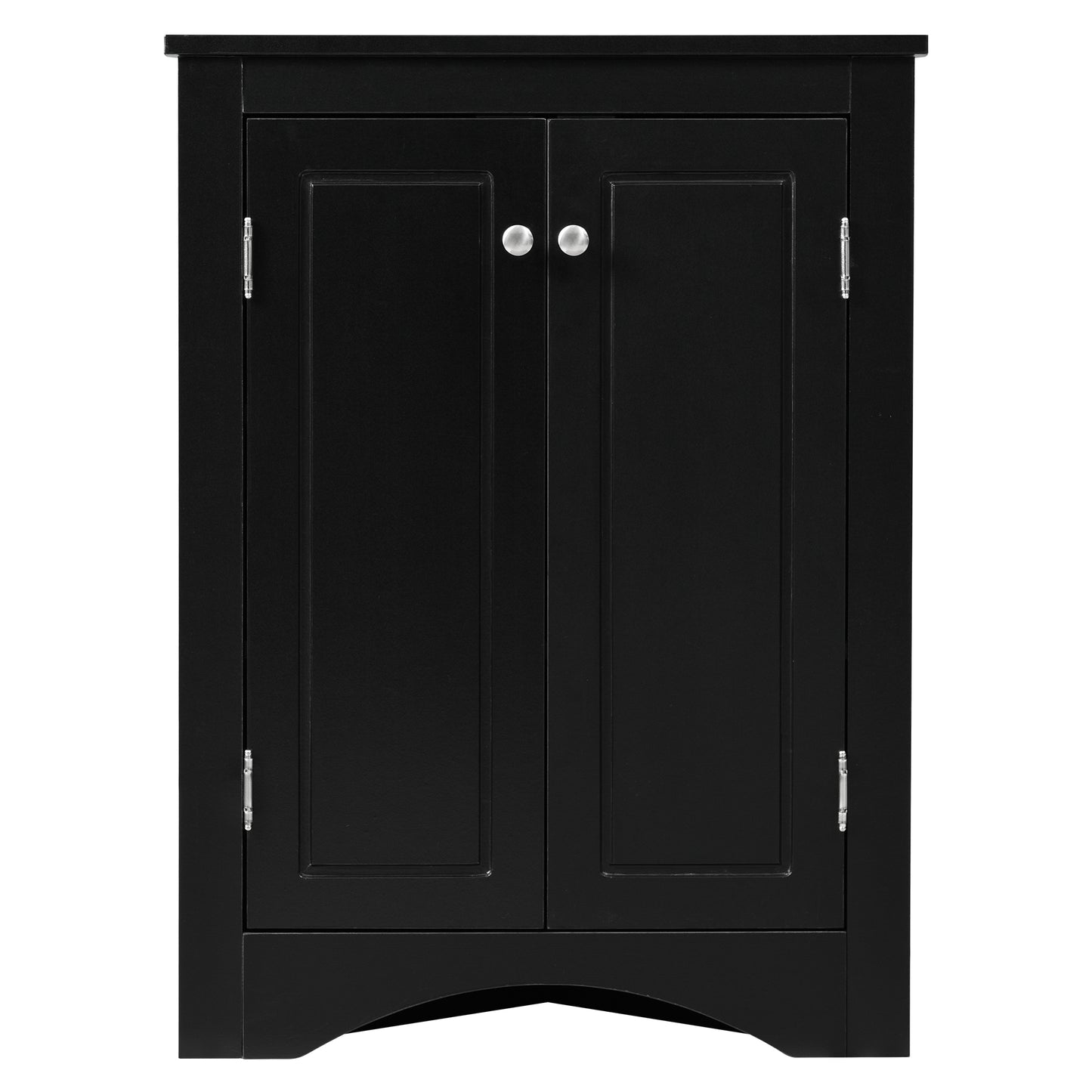 “Black triangle bathroom storage cabinet – modern, space-saving corner organizer for toiletries and essentials – Hot Deal Warehouse home furniture”

