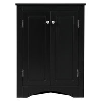 “Black triangle bathroom storage cabinet – modern, space-saving corner organizer for toiletries and essentials – Hot Deal Warehouse home furniture”

