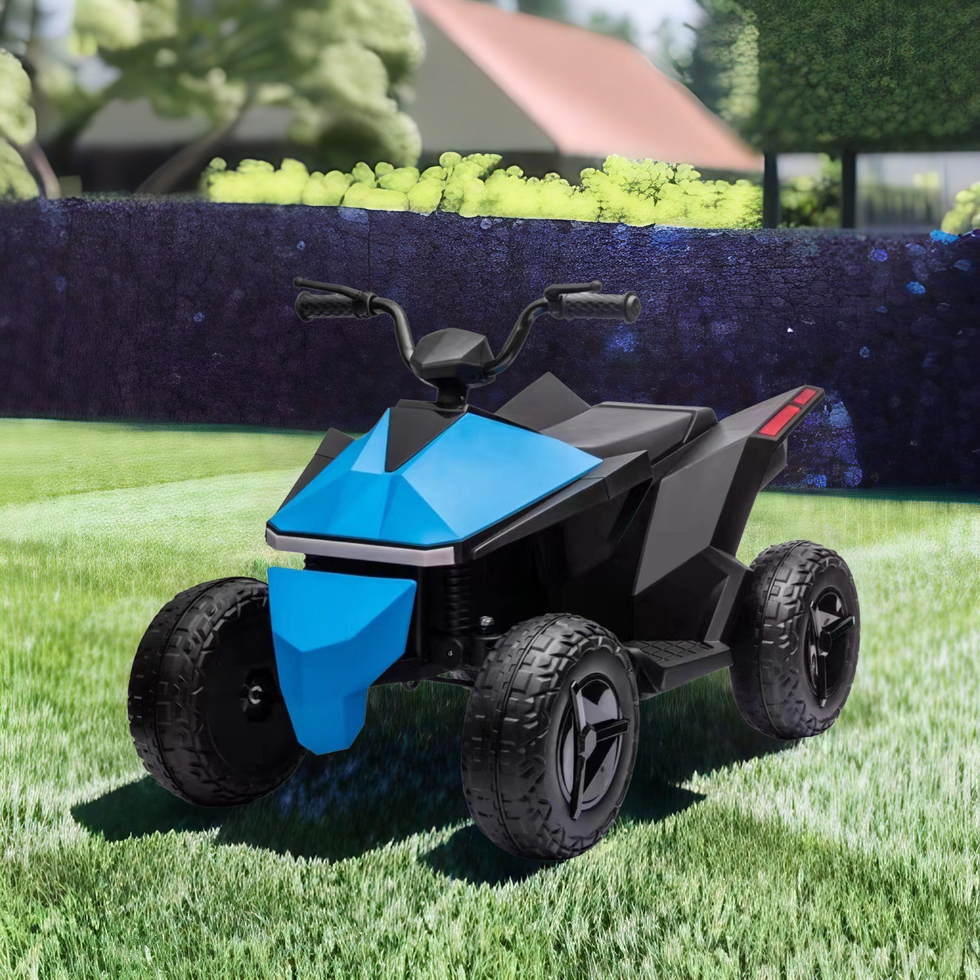 Kids electric ATV with 6V/12V battery, featuring off-road tires, forward/reverse functionality, and vibrant colors. Designed for children ages 3-6, this ride-on toy provides a fun and safe outdoor adventure experience with realistic ATV design and easy-to-use controls