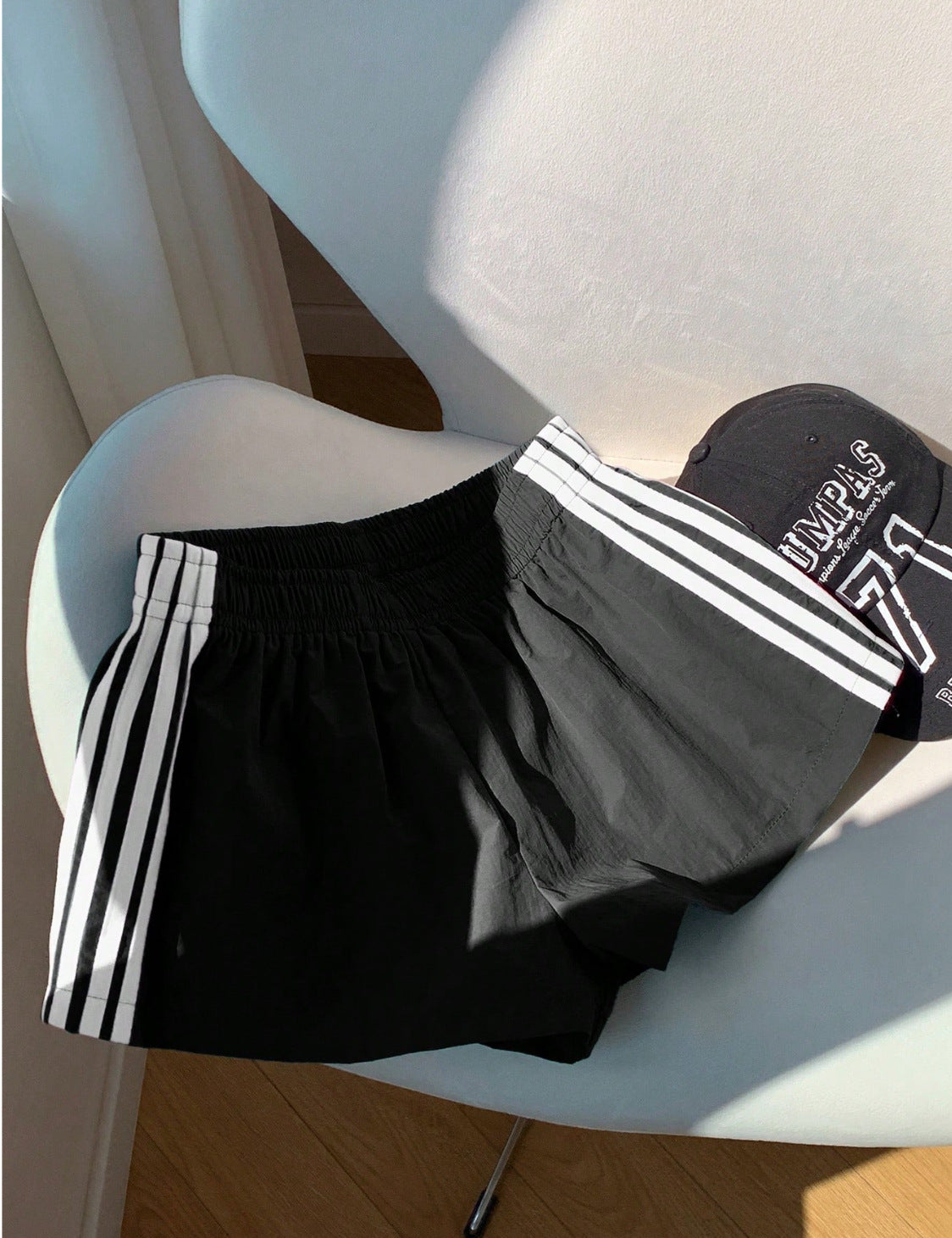 women's running shorts stripe Australia