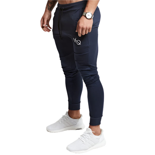 Men’s joggers made from soft, stretchy fabric, featuring an elastic waistband and cuffed ankles, perfect for casual wear or active workouts