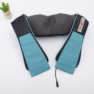 Percussion massager designed for neck, back, shoulders, legs, and body, featuring multiple attachments and adjustable speeds to provide targeted muscle relief and relaxation