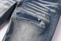 Slim-Fit Ripped Jeans Hot Deal Warehouse