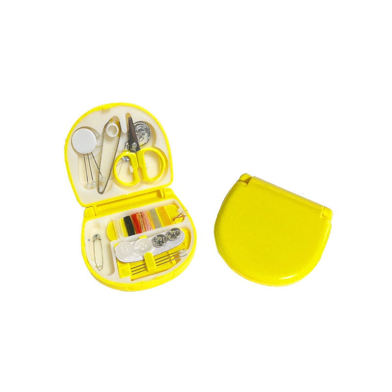 Compact mini needle box designed for organizing sewing needles, featuring multiple compartments for easy access and storage, perfect for home or travel use
