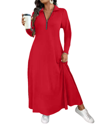 women's zip front dress online