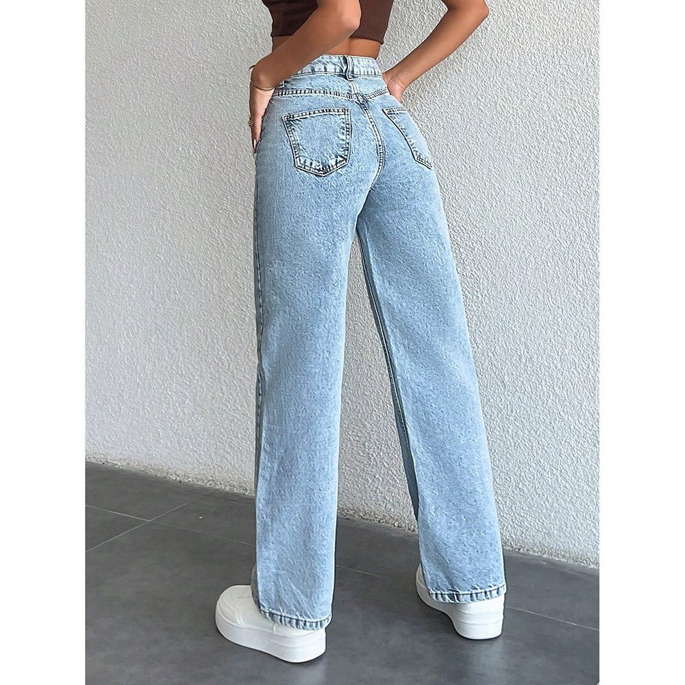 women's straight leg denim online