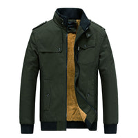 Men's Jacket Fleece-lined Thickened Slim Fit Coat – Warm fleece-lined jacket with a slim-fit design for a stylish and comfortable winter look.








