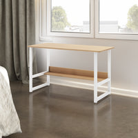 “Computer Desk with Storage Rack – modern, space-saving desk with built-in storage shelves, ideal for home office or study – Hot Deal Warehouse furniture”
