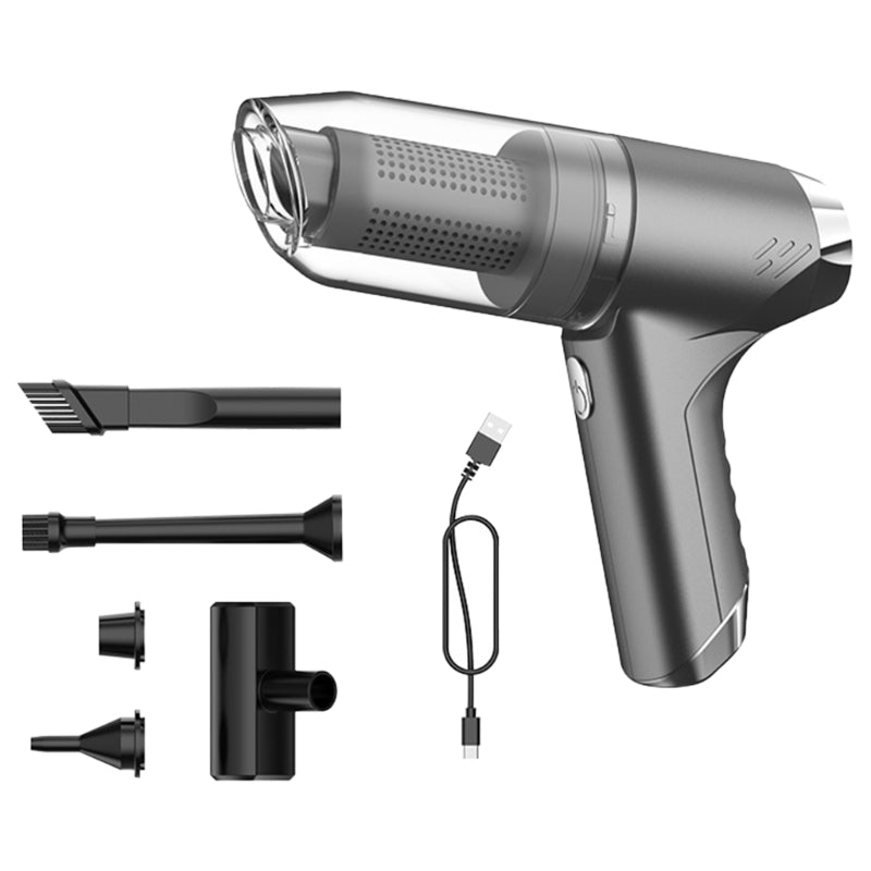 Wireless handheld car vacuum cleaner with blowing and suction feature