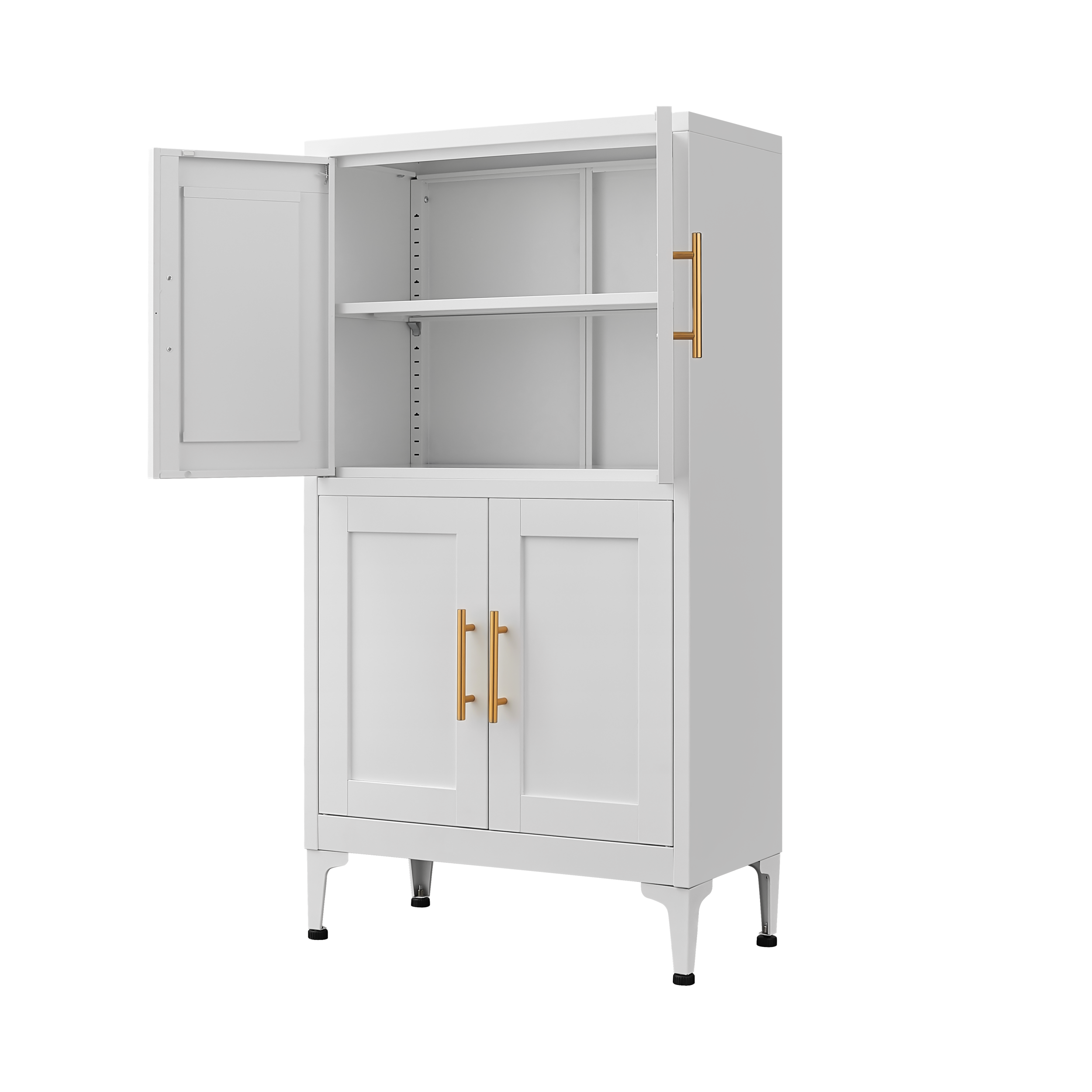 “Deluxe White Storage Cabinet – spacious, modern storage cabinet in crisp white, perfect for organizing any room in style – Hot Deal Warehouse home furniture”
