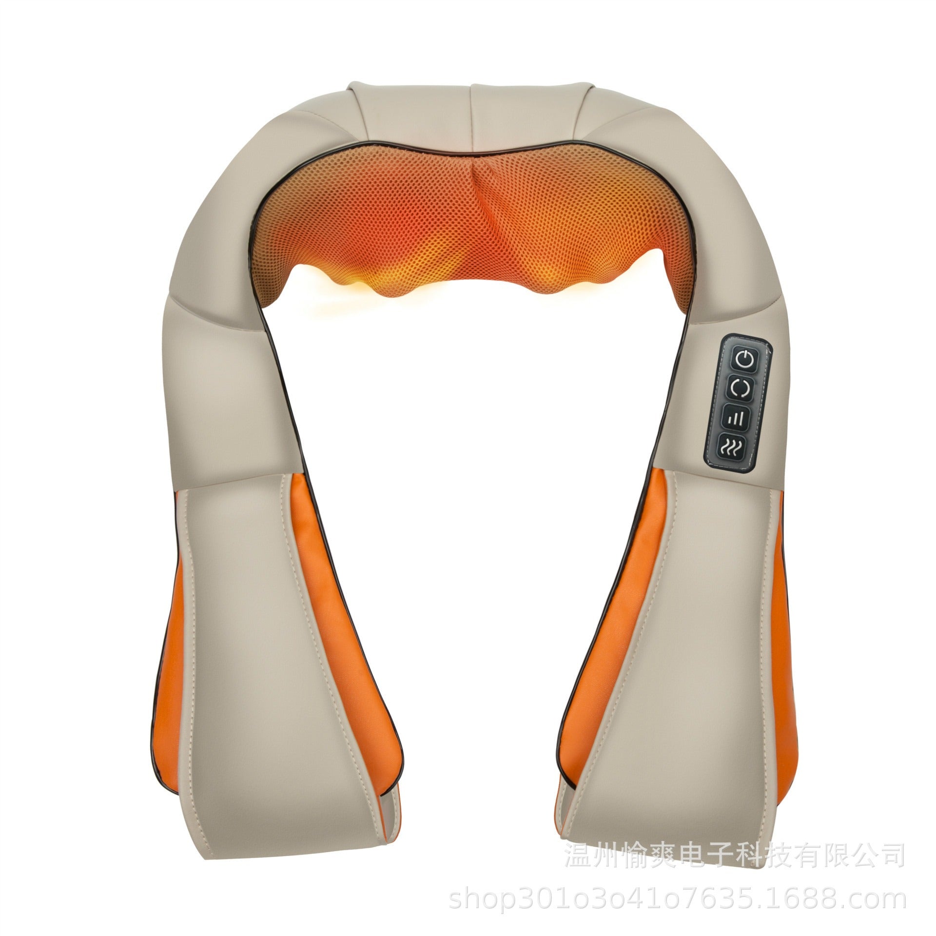 Percussion massager designed for neck, back, shoulders, legs, and body, featuring multiple attachments and adjustable speeds to provide targeted muscle relief and relaxation