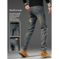 Retro Slim-Fit Straight-Cut Casual Pants Hot Deal Warehouse