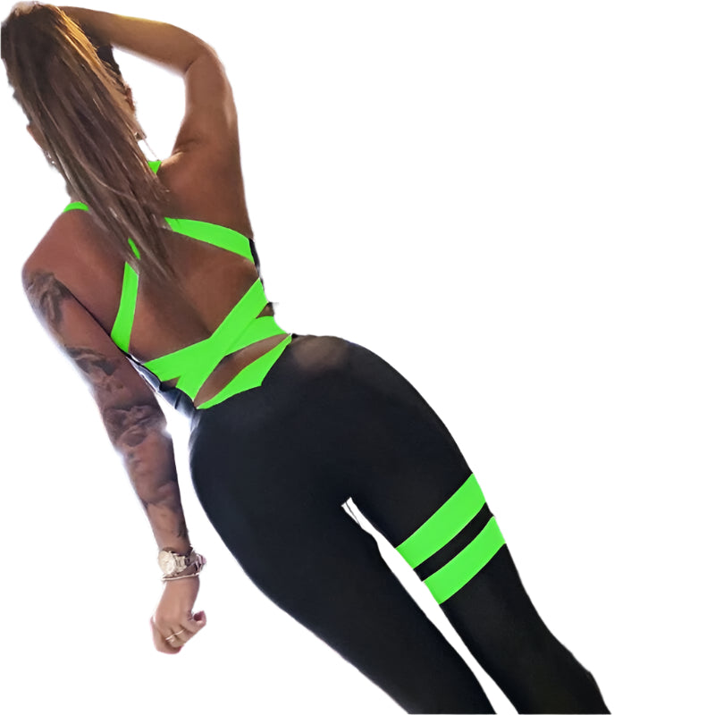 “Core Queen Backless Jumpsuit – women’s sleek, backless activewear jumpsuit for high-performance workouts and bold style – Hot Deal Warehouse activewear”
