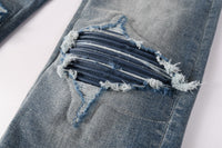 Slim-Fit Ripped Jeans Hot Deal Warehouse