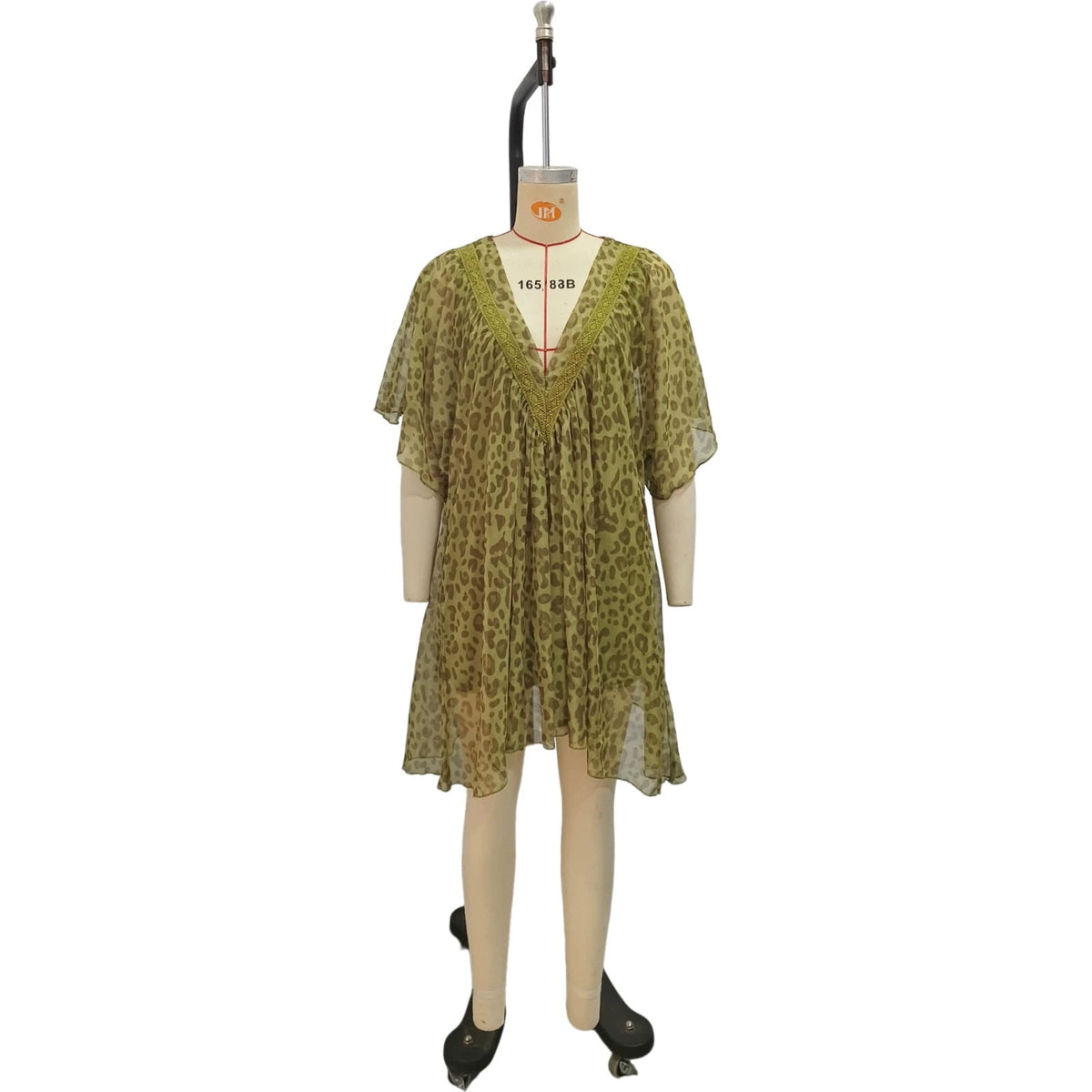 Avery Leopard Print Shirt Dress Hot Deal Warehouse
