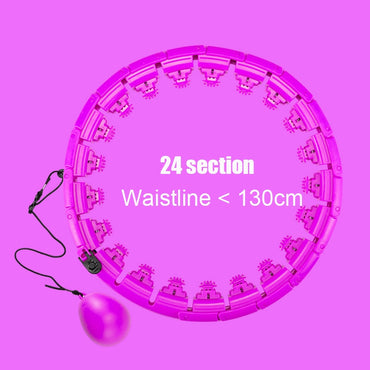 Smart fitness sport hoop with a compact design, featuring adjustable weight and a motion sensor for tracking workout progress, ideal for improving core strength and toning.