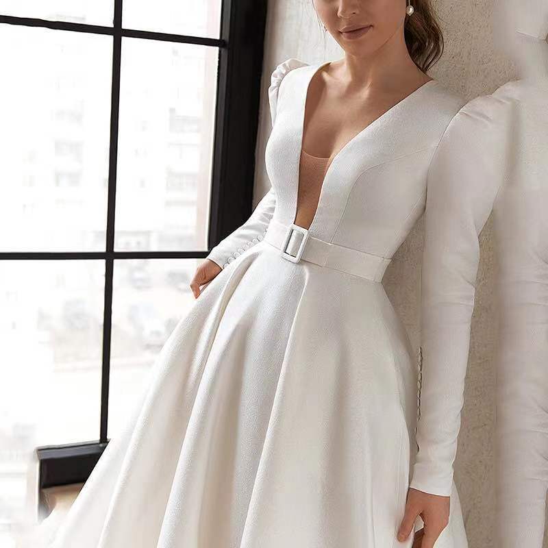 “Forever Mine Satin Wedding Dress – luxurious satin bridal gown with a timeless silhouette, perfect for classic weddings – Hot Deal Warehouse bridal”

