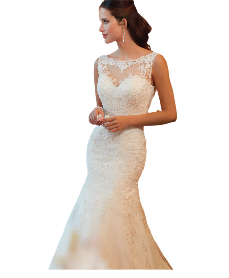 “Forever Dream Fishtail Wedding Dress – stunning mermaid-style bridal gown for a dramatic and elegant wedding look – Hot Deal Warehouse bridal”

