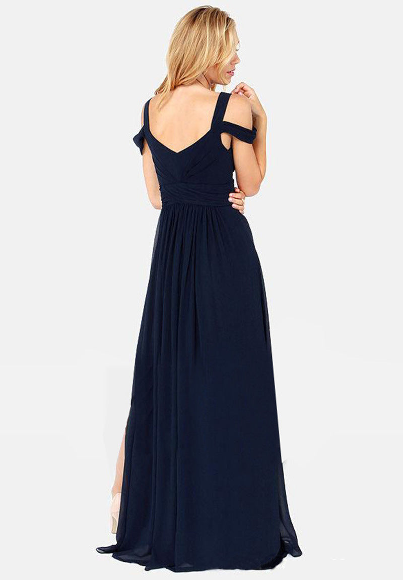 Elegant Greek-style pleated dress – floor-length, timeless design, perfect for weddings and formal occasions.

