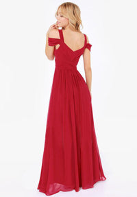 Elegant Greek-style pleated dress – floor-length, timeless design, perfect for weddings and formal occasions.

