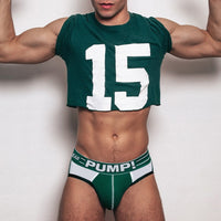 Men’s low waist cotton fashion briefs in a sleek modern style

